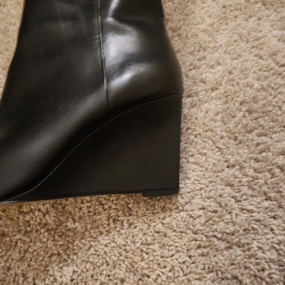 Sanctuary Black Ankle Wedge Booties - Picture 6 of 6